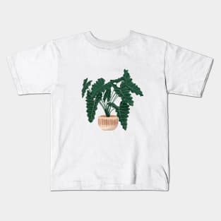 Philodendron Xanadu illustration Kids T-Shirt